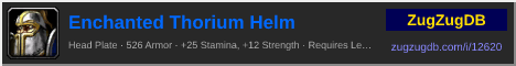 Enchanted Thorium Helm: forum signature banner
