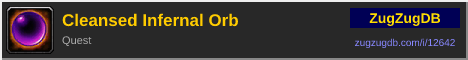 Cleansed Infernal Orb: forum signature banner