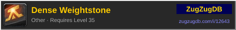 Dense Weightstone: forum signature banner