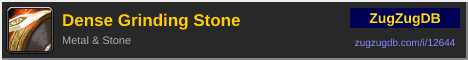 Dense Grinding Stone: forum signature banner