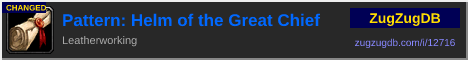 Pattern: Helm of the Great Chief: forum signature banner