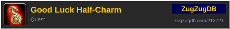 Good Luck Half-Charm: forum signature banner