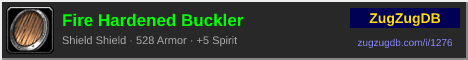 Fire Hardened Buckler: forum signature banner