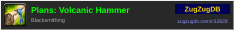 Plans: Volcanic Hammer: forum signature banner