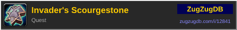 Invader's Scourgestone: forum signature banner