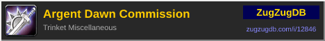 Argent Dawn Commission: forum signature banner