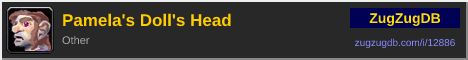 Pamela's Doll's Head: forum signature banner