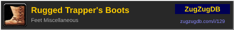 Rugged Trapper's Boots: forum signature banner