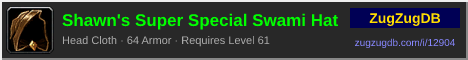 Shawn's Super Special Swami Hat: forum signature banner