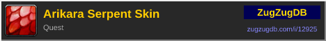 Arikara Serpent Skin: forum signature banner