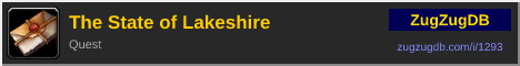 The State of Lakeshire: forum signature banner