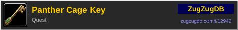 Panther Cage Key: forum signature banner