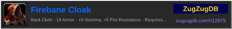 Firebane Cloak: forum signature banner