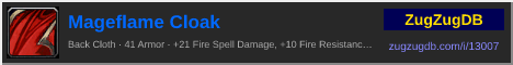 Mageflame Cloak: forum signature banner