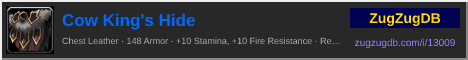 Cow King's Hide: forum signature banner