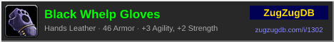 Black Whelp Gloves: forum signature banner
