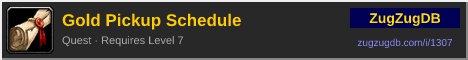 Gold Pickup Schedule: forum signature banner