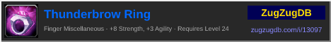 Thunderbrow Ring: forum signature banner