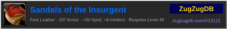 Sandals of the Insurgent: forum signature banner