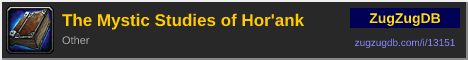 The Mystic Studies of Hor'ank: forum signature banner