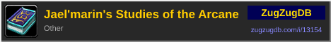 Jael'marin's Studies of the Arcane: forum signature banner