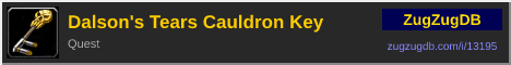 Dalson's Tears Cauldron Key: forum signature banner
