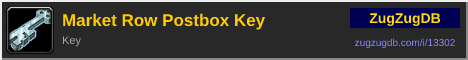 Market Row Postbox Key: forum signature banner