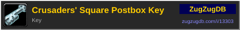 Crusaders' Square Postbox Key: forum signature banner
