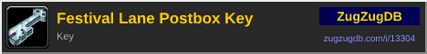 Festival Lane Postbox Key: forum signature banner