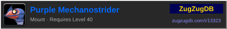 Purple Mechanostrider: forum signature banner