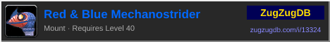 Red & Blue Mechanostrider: forum signature banner