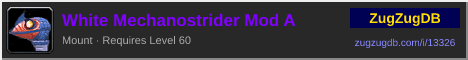 White Mechanostrider Mod A: forum signature banner