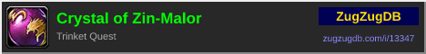 Crystal of Zin-Malor: forum signature banner