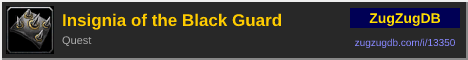 Insignia of the Black Guard: forum signature banner