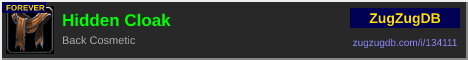 Hidden Cloak: forum signature banner
