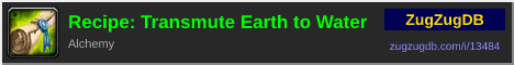 Recipe: Transmute Earth to Water: forum signature banner