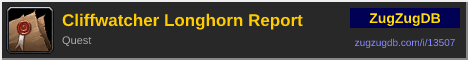 Cliffwatcher Longhorn Report: forum signature banner