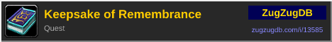 Keepsake of Remembrance: forum signature banner