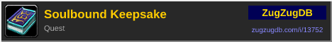 Soulbound Keepsake: forum signature banner