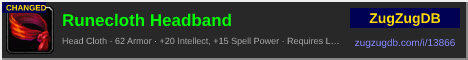 Runecloth Headband: forum signature banner