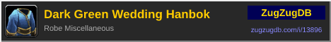 Dark Green Wedding Hanbok: forum signature banner