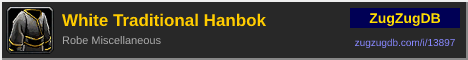 White Traditional Hanbok: forum signature banner