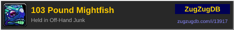 103 Pound Mightfish: forum signature banner
