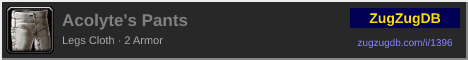 Acolyte's Pants: forum signature banner