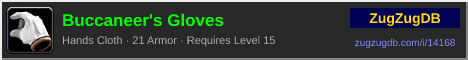 Buccaneer's Gloves: forum signature banner