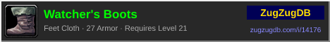 Watcher's Boots: forum signature banner