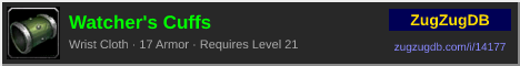 Watcher's Cuffs: forum signature banner