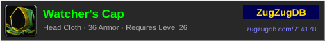 Watcher's Cap: forum signature banner