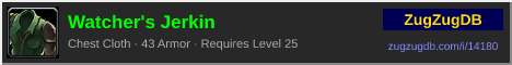 Watcher's Jerkin: forum signature banner