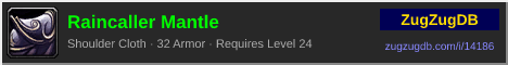 Raincaller Mantle: forum signature banner